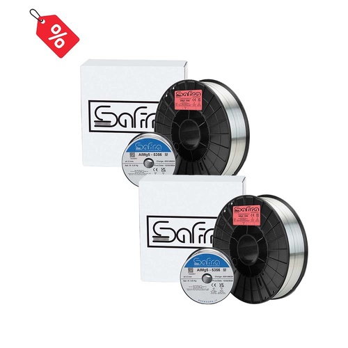 Box of 2 - Safra 5356 Premium Aluminium MIG Wire x 1.0mm (0.5kg Spool)