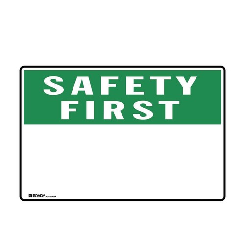 Brady Blank Safety Sign - Safety 300 x 225mm Metal