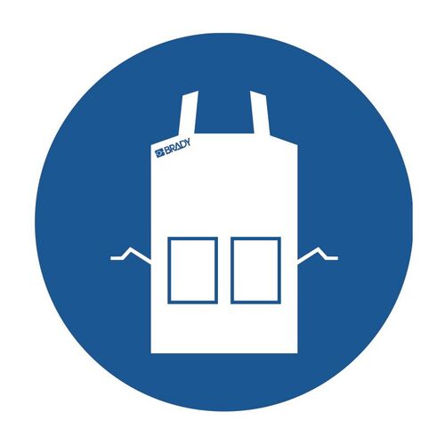 Brady Pictogram - Apron 300 x 300mm Metal