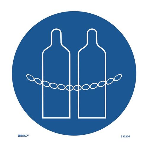 Brady Pictogram - Chain Cylinders 300mm Self Adhesive Vinyl