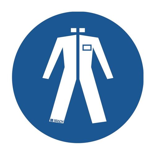 Brady Pictogram - Protective Clothing 100mm Self Adhesive Vinyl - 5/Pack