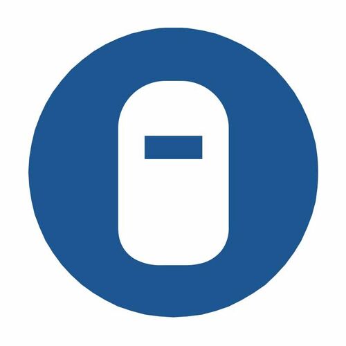 Brady Pictogram - Welding Mask 200mm Self Adhesive Vinyl