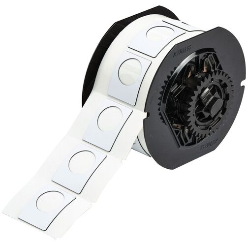 Brady B30EP-167U-593-WT Raised Profile Push Button Label 38.1 x 30.48mm White