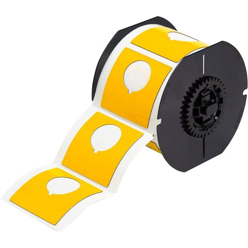 Brady B30EP-170-593-YL Raised Profile Push Button Label 60.96 x 60.96mm Yellow