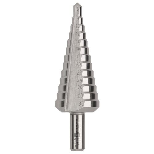 Bordo Straight Flute HSS Step Drill Bit 6-30 x 2mm