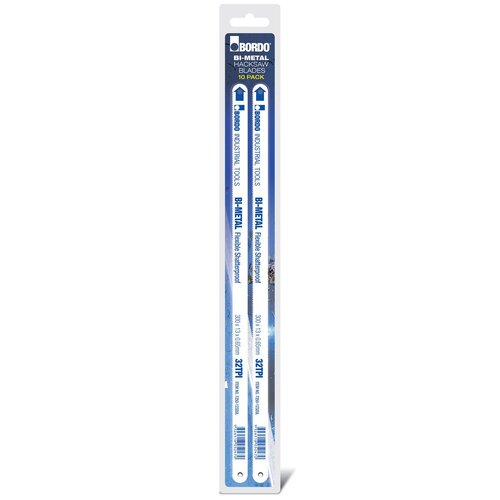 Bordo 12" x 32 TPI Bi-Metal Hacksaw Blade - 10/Pack
