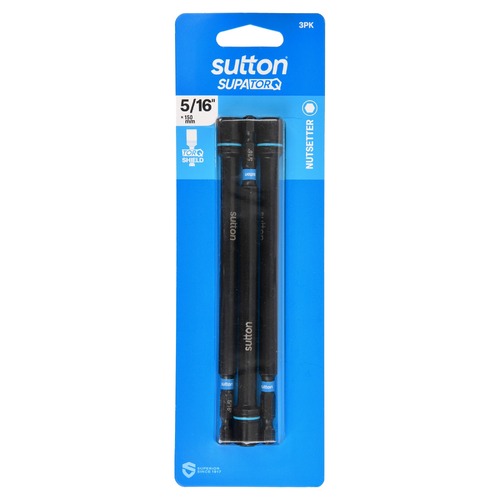 Sutton S230H03GB 5/16" x 150mm Magnetic Nutsetter Bit S230 Supatorq (3 Pack)