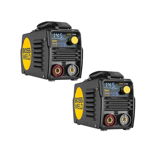 Set of 2 - Bossweld Buddy Arc 145 Inverter Welder 240V 10A 633145