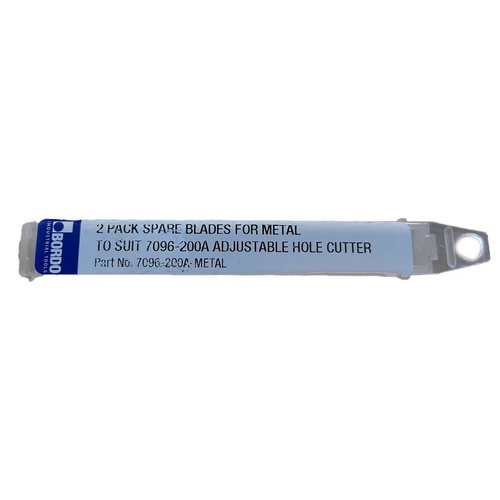 Bordo Spare Metal Blades To Suit 7096-200A Adjustable Hole Cutter - 2/Pack