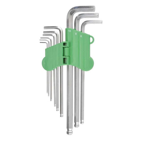 Typhoon Tools Metric Long Ball Point Hex Key Set 1.5 - 10mm, 9 Pieces