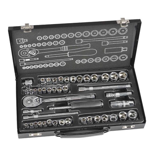 Typhoon Tools Socket Set 1/4" and 3/8" Drive Metric & Imperial, 45 Pcs