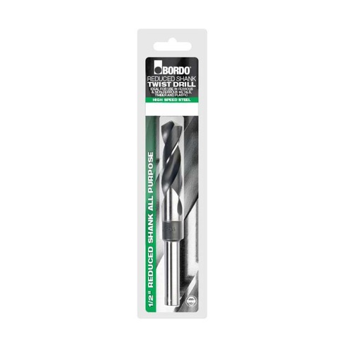 Bordo 2651-25/32 Reduced Shank Drill Bit 25/32 x 1/2" - Bright/Black HSS