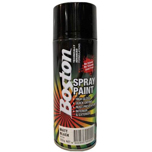 Boston Aerosol Paint Metallic Silver 250g