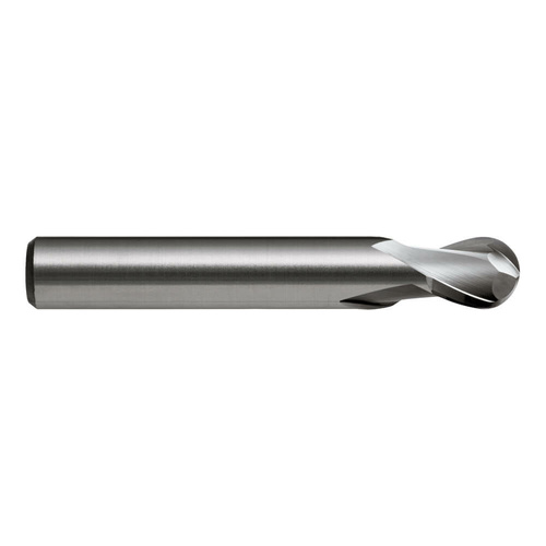 Sutton E452 Metric 2 Flute Ball Nose Slot Drill - Carbide VHM - Short